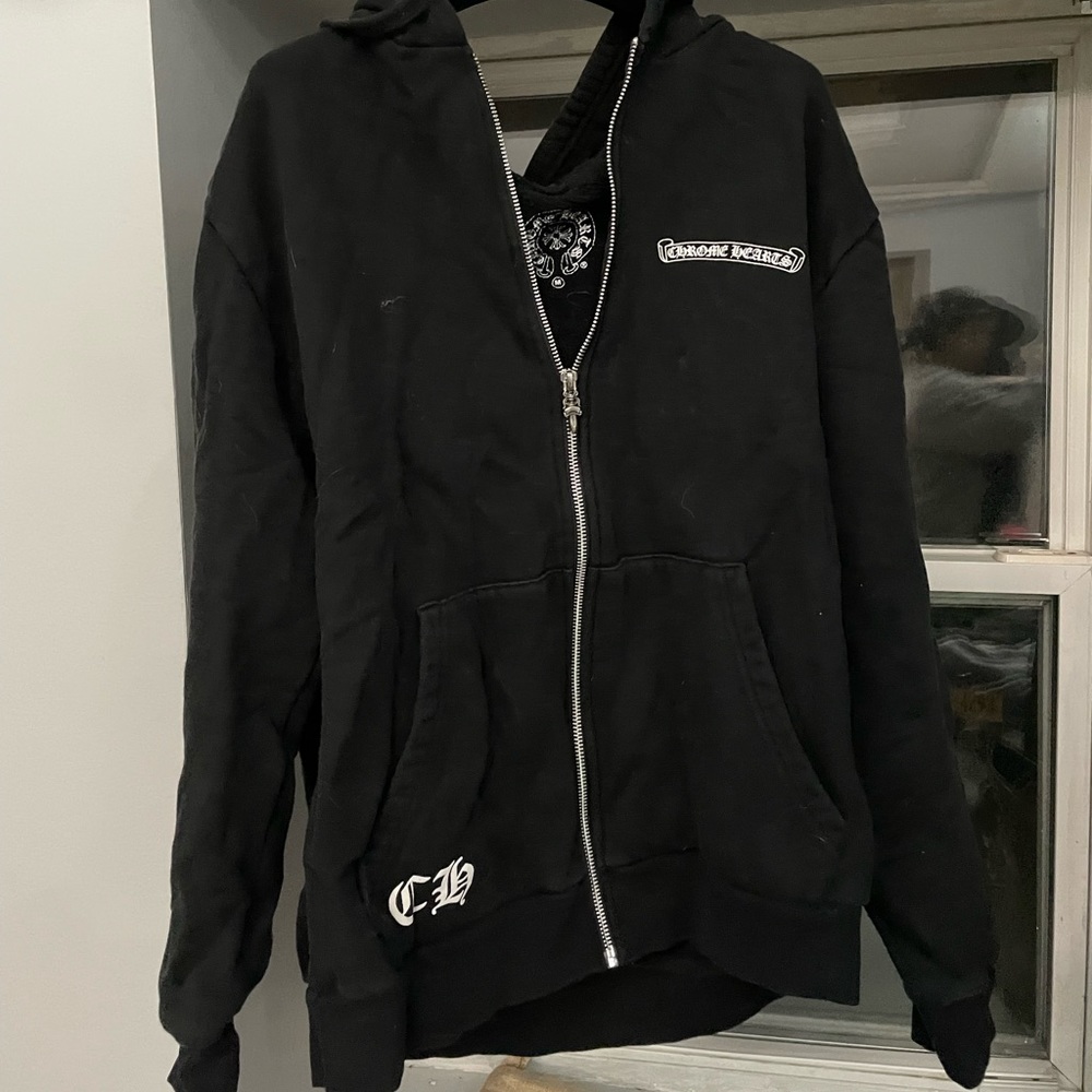 Chrome heart Zipped Hoodie